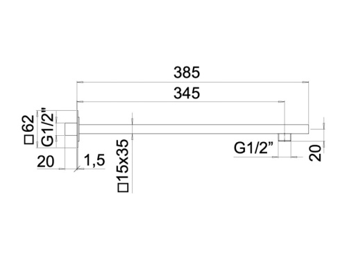 Держатель Mamoli Blade 850L351 хром - фото 2