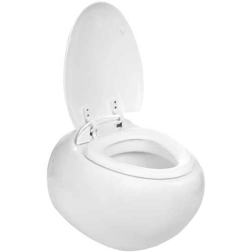 Унитаз подвесной WeltWasser 10000003809 белый глянцевый с сиденьем микролифт безободковый душевой смыв - фото 2