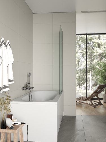 Душевая шторка на ванну Agger A02-080TCR 80х135 стекло прозрачное профиль хром глянцевый ориентация универсальная - фото 5