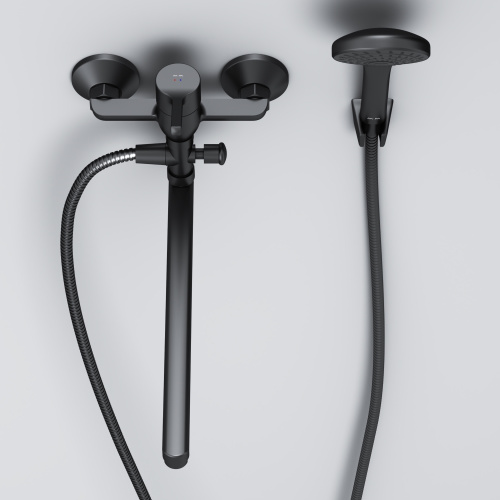 Смеситель для ванны и душа Am.Pm X-Joy S F85B90122 настенный черный - фото 5