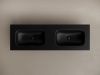 Раковина из сантехнического фарфора Ceramica Nova GRACE CN7022MBwx 140х50 накладная цвет черный