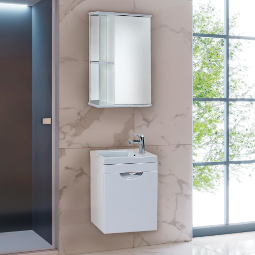 Зеркало-шкаф Onika Карина 204504 45х17х71 подвесной - фото 2