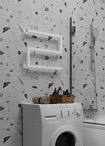 Полотенцесушитель Indigo Sparta DGS40-50WMRt 50х43 электрический белый матовый - фото 3