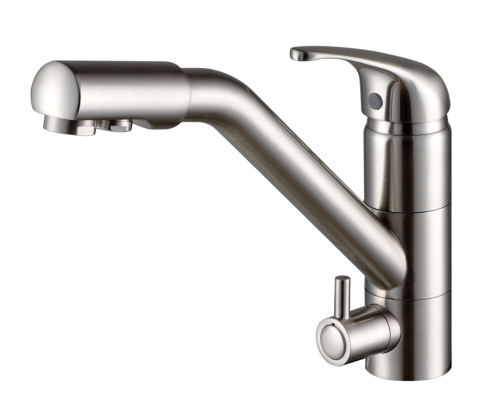 Смеситель для кухни Paulmark HESSEN He213017-NI на раковину никель