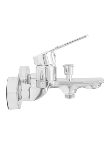 Душевой гарнитур со смесителем Orange Flat M12-611cr настенный  хром - фото 5