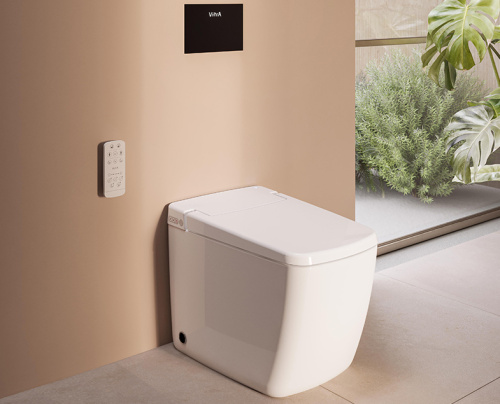 Унитаз приставной Vitra V-Care 7232B403-6217 белый с сиденьем микролифт безободковый - фото 2