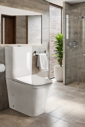 Унитаз напольный с бачком Cerutti SPA CT7838 белый с сиденьем микролифт безободковый каскадный смыв