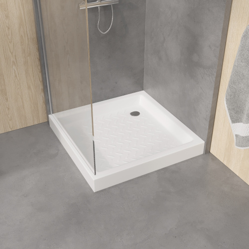 Душевой поддон RGW CER 19170199-01 90х90 керамика белый - фото 3