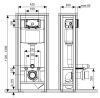 Инсталляция для биде KK POL Professional ZSP/M428/0.1/K
