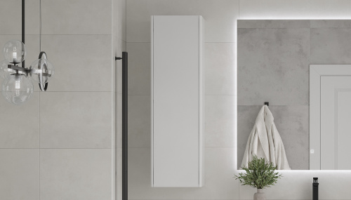 Пенал Velvex KLAUFS 33х31х110 ppKLA.110-616.216 подвесной цвет белый - фото 2