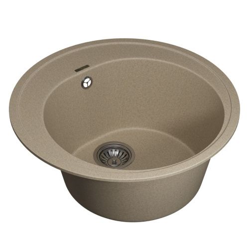 Кухонная мойка Uperwood Quartz Premium UPD-01 3910202101 50х50 цвет бежевый поверхность матовая - фото 2