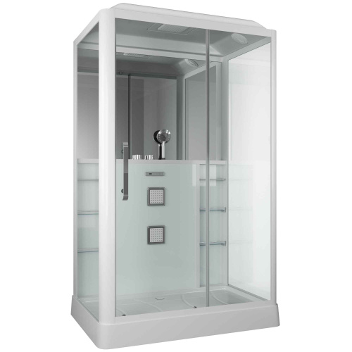 Душевая кабина Grossman GR128R 135х90 прямоугольная с крышей ориентация правая