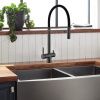Смеситель для кухни WesnaArt Eko EKO05-160GunMetal на мойку оружейная сталь