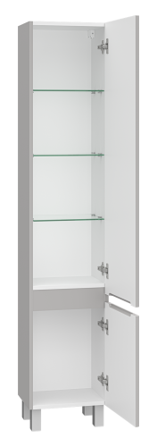 Шкаф-пенал Brevita Victory VIC-05035-500R 35х28х165 напольный/подвесной цвет серый - фото 4