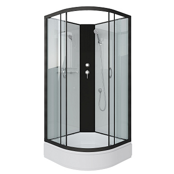 Душевая кабина Niagara Classic 67031414BK 80х80 четверть круга без крыши ориентация универсальная