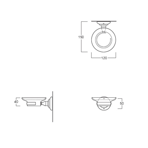 Мыльница Simas Accessori Victoria 260201br - фото 2