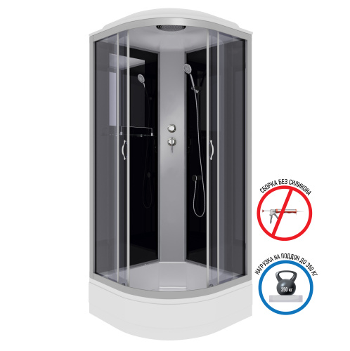 Душевая кабина Niagara Classic 35031434 80х80 четверть круга с крышей ориентация универсальная - фото 2