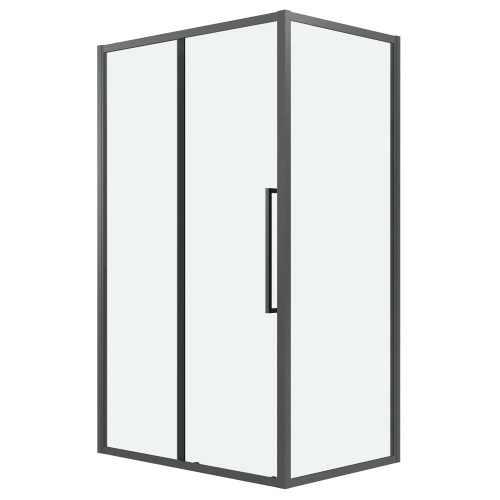 Душевая перегородка Grossman Cosmo 200.K33.02.90.42.00 90х195 стекло прозрачное профиль графит - фото 2