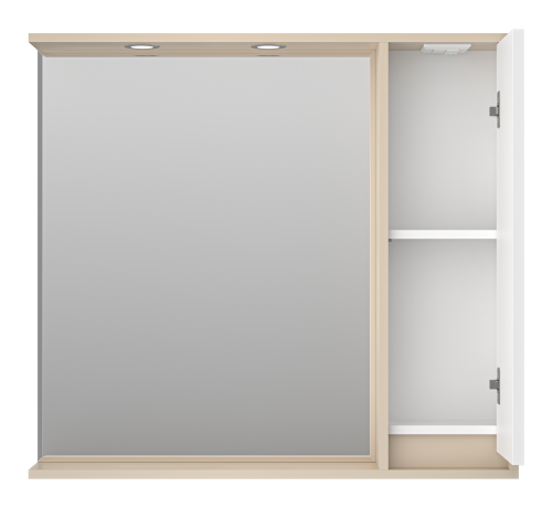 Зеркало-шкаф Brevita Balaton BAL-04090-03-01П 88х14х80 подвесной - фото 3