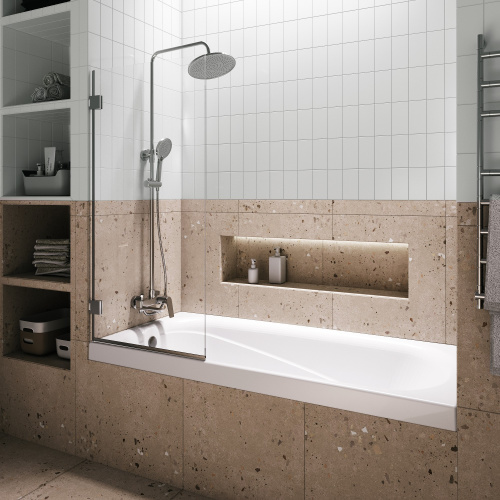 Ванна акриловая Niagara Atrio NG-A18070 180х70 пристенная прямоугольная без каркаса - фото 5