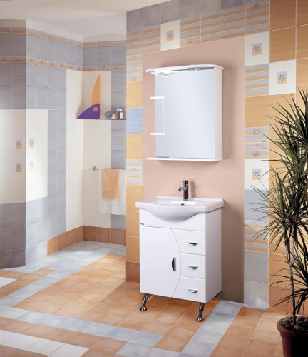 Зеркало-шкаф Onika Луна 206014 60х25х71 подвесной цвет белый - фото 2