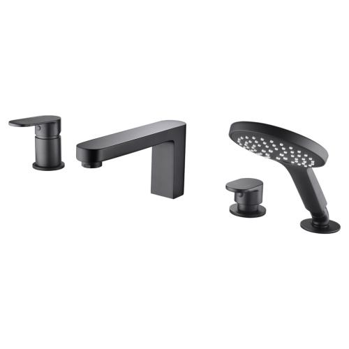 Смеситель для ванны WasserKRAFT Elbe 7400 7455 на борт ванны черный - фото 5