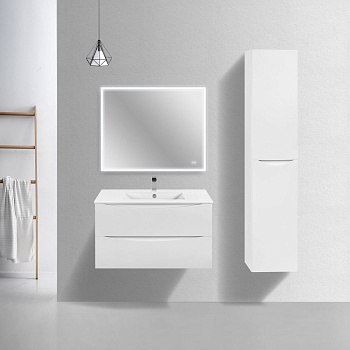 Тумба под раковину Vincea Mia Slim VMC-2MC900S1GW 90х39х50 подвесная цвет белый