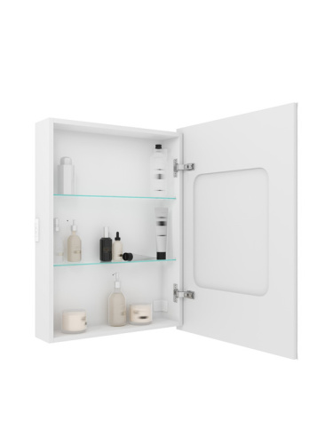 Зеркало-шкаф Континент Allure МВК005 60х15х80 подвесной цвет белый - фото 4