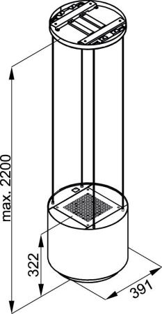 Вытяжка островная Brandt BHI2353G