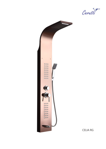 Душевая панель Cerutti SPA CT10406 прямоугольная настенная - фото 2