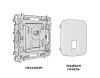 Комплект механизма компьютерной розетки Ambrella Volt MO642005