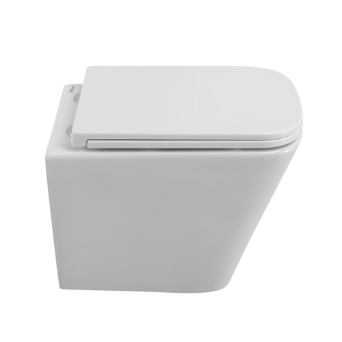 Унитаз подвесной BelBagno DUE BB3103CHR/SC белый с сиденьем микролифт безободковый каскадный смыв - фото 4