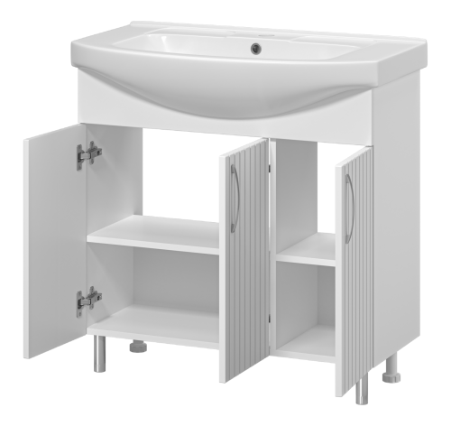 Тумба под раковину Misty Изео Э-Изе01085-021Н 82х36х70 напольная - фото 4