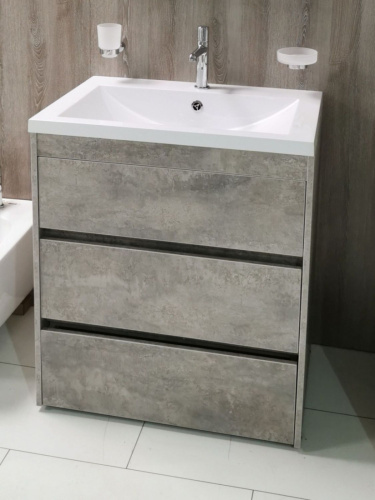 Тумба под раковину Art&Max FAMILY Family-900-3C-PIA-CV 90х48х85 напольная цвет серый