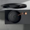 Раковина из сантехнического фарфора Galassia Core 7306NEMT 40х40 накладная цвет черный