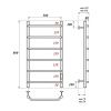 Полотенцесушитель электрический Point Виктория PN06858 55х80 хром