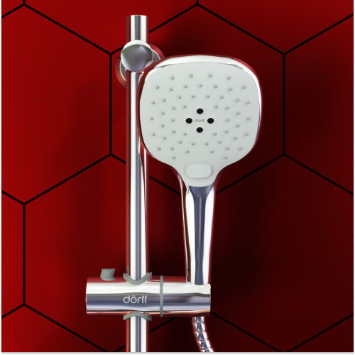 Душевой гарнитур Dorff Prime D0140000 настенный хром/белый - фото 4