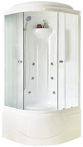 Душевая кабина Royal Bath ВК RB90BK2-M 90х90 четверть круга с крышей ориентация универсальная
