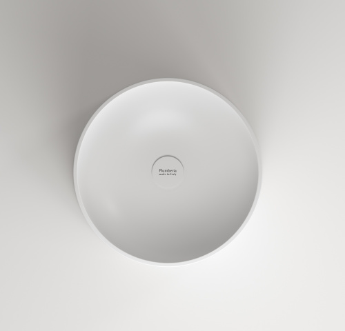 Раковина из искусственного камня Plumberia Selection Misha MISHA SOFT BN 44х44 напольная цвет белый/черный - фото 4