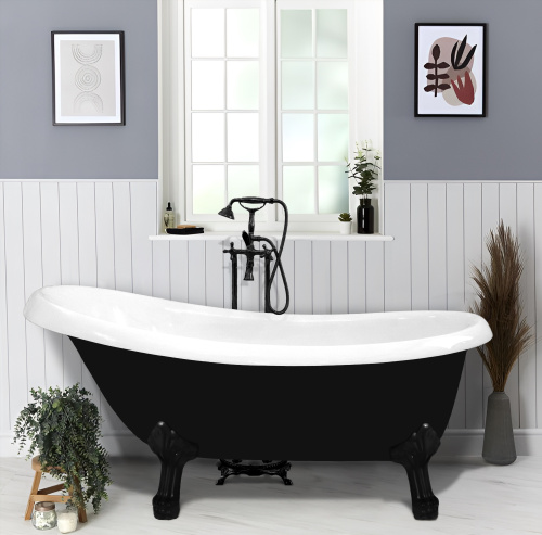 Ванна акриловая Cerutti SPA CT9975 157х77 отдельностоящая овальная с ножками