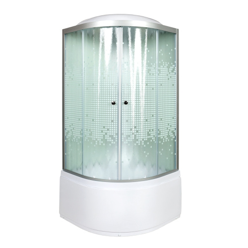 Душевая кабина AvaCan L910GM 100х100 четверть круга с крышей ориентация универсальная - фото 2