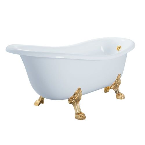 Ванна из искусственного камня Migliore MILADY 26919 185х80 отдельностоящая овальная с ножками