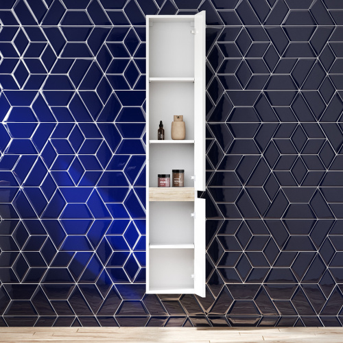 Шкаф-пенал Am.Pm X-Joy M85ACHR0306WG 30х32х166 подвесной цвет белый - фото 3