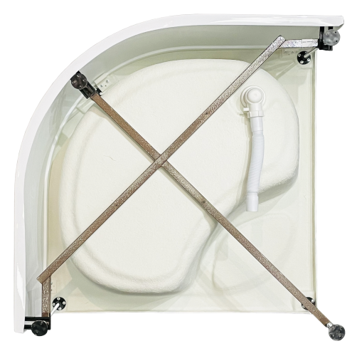 Душевой поддон Royal Bath BK RB100BK 100х100 акрил белый с ножками - фото 3