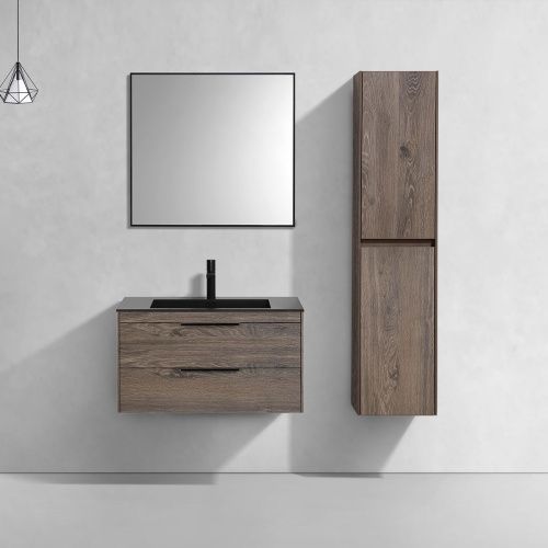 Тумба под раковину Vincea Chiara 2D VMC-2C2800RO 80х50 подвесная цвет коричневый
