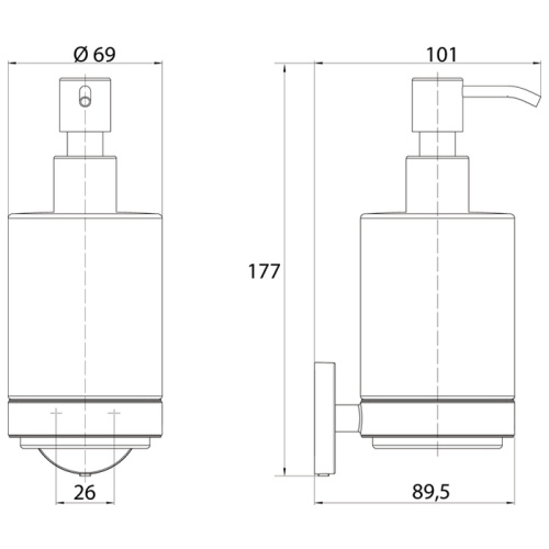 Дозатор Emco Round 4321 001 00 - фото 2