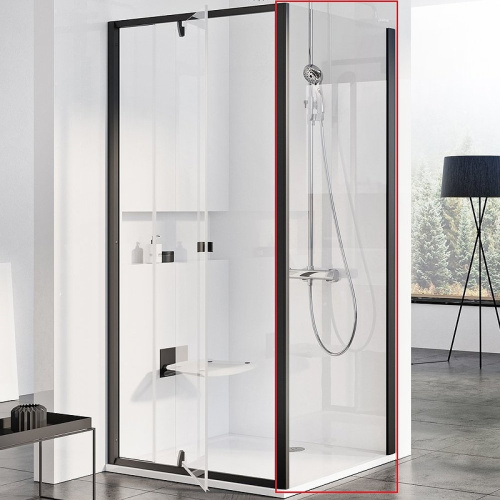 Душевая перегородка Ravak Pivot 90GA0300Z1 100x190 стекло прозрачное профиль черный - фото 2