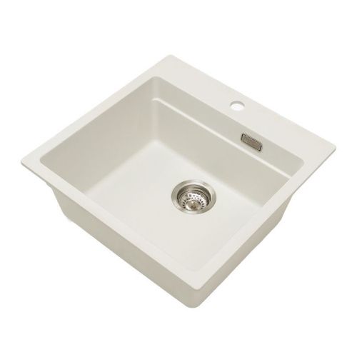 Кухонная мойка Grandex Aqua 500401 51х51 цвет белый поверхность матовая - фото 2