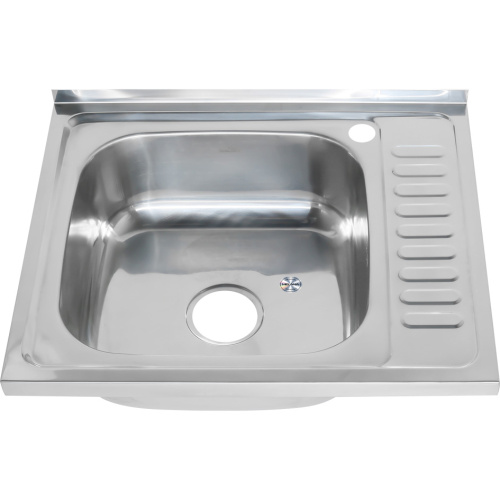 Кухонная мойка Melana 178t L (*10) 60х50 цвет хром поверхность глянцевая - фото 2