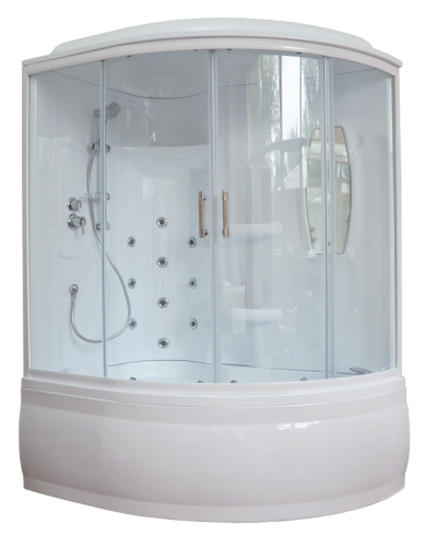 Душевой бокс Royal Bath ALP RB140ALP-T-L 140х95 асимметричная с крышей ориентация левая